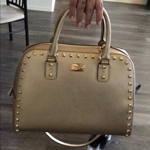 MK gold studded metallic bag BRAND NEW